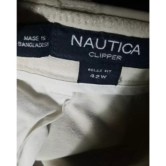 Nautica Clipper NS-83 Relax Fit Men's Shorts Color Stone Cotton Size 42W - Picture 9 of 16